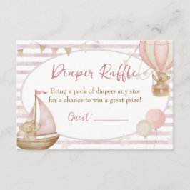 We Can Bearly Wait Diaper Raffle Card Informatiekaartje