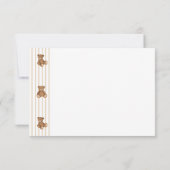 We Can Bearly Wait Elegant Baby Shower Bedankkaart (Achterkant)