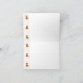 We Can Bearly Wait Elegant Baby Shower Bedankkaart (Binnen)