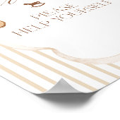 We Can Bearly Wait Elegant Baby Shower drink bar Poster (Hoek)