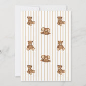 We Can Bearly Wait Elegant Baby Shower Kaart (Achterkant)