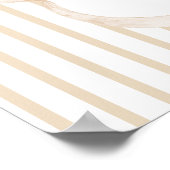 We Can Bearly Wait Elegant Baby Shower Poster (Hoek)