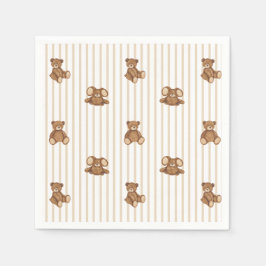 We Can Bearly Wait Elegant Baby Shower Servet