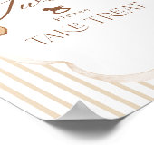 We Can Bearly Wait Elegant Baby Shower sweet bar Poster (Hoek)