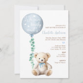 We Can Bearly Wait Eucalyptushond Babyborrel Kaart (Voorkant)