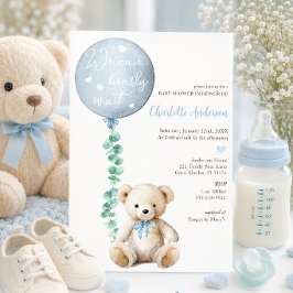 We Can Bearly Wait Eucalyptushond Babyborrel Kaart