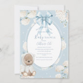 We Can Bearly Wait Floral Whimsical Baby Shower Kaart (Voorkant)