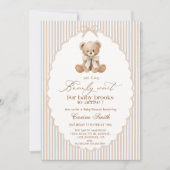 We Can Bearly Wait Gender Neutral Baby Shower Kaart (Voorkant)