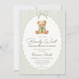 We Can Bearly Wait Gender Neutral Baby Shower Kaart