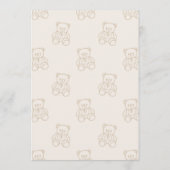 We Can Bearly Wait Gender Neutral Baby Shower Kaart (Achterkant)