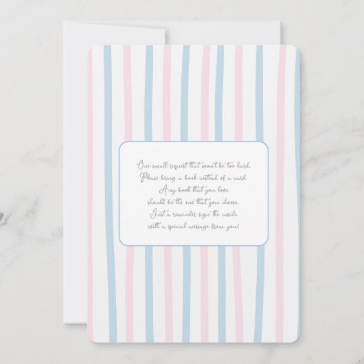 We Can Bearly Wait Gender Reveal Baby Shower Kaart (Achterkant)