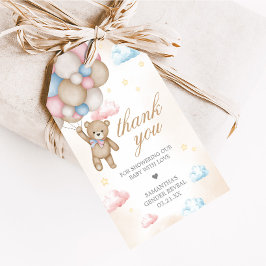 We Can Bearly Wait Gender Reveal Favor Tags Cadeaulabel