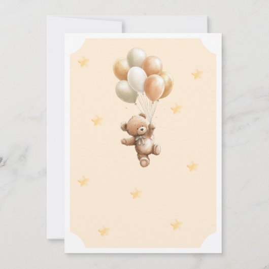 We Can Bearly Wait Gender Reveal Invitation Kaart (Achterkant)