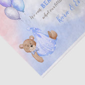 We Can Bearly Wait Geslacht Onthulling Beren Roze Tissuepapier (Detail)