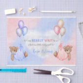 We Can Bearly Wait Geslacht Onthulling Beren Roze Tissuepapier (Craft)