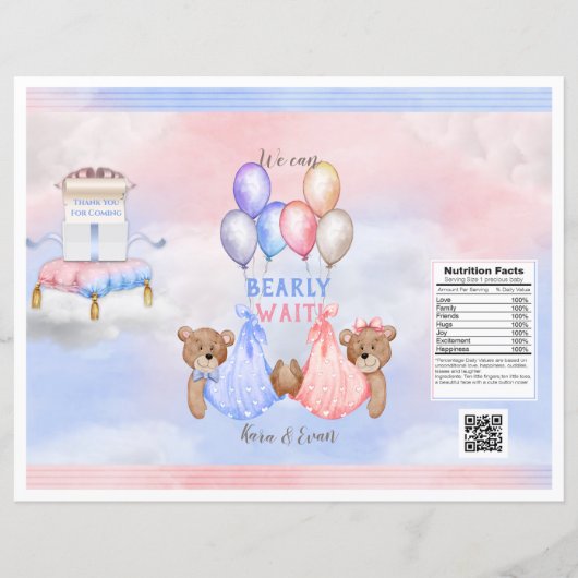 We Can Bearly Wait Geslacht Onthulling Chip Zak (Voorkant)