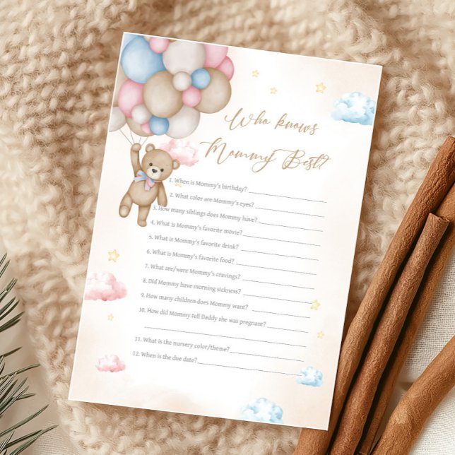 We Can Bearly Wait Geslacht Onthulling Wie Weet Sp (Bear Gender Reveal Game)