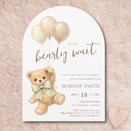 We Can Bearly Wait Geslachtsneutrale Baby Shower Kaart
