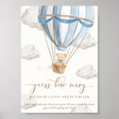 We Can Bearly Wait Guess How Many Baby Shower Game Poster (Voorkant)