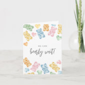 We Can Bearly Wait Gummibeertjes Baby Shower (Voorkant)