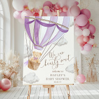 We Can Bearly Wait Heet Luchtballon Baby Shower
