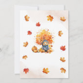 We Can Bearly Wait Herfst Baby Shower Uitnodiging (Achterkant)