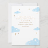 We Can Bearly Wait Heteluchtballon Teddybeer Blauw Kaart (Achterkant)