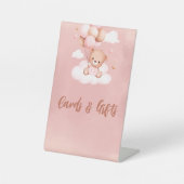 We can Bearly Wait Kaart & Cadeaus Voetstuk Bord Reclamebord Met Voetstuk (Voorkant)