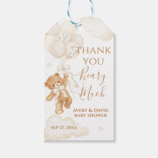 We Can Bearly Wait Neutrale Baby Shower Cadeaulabel
