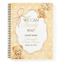 We Can Bearly Wait Neutrale Beer Babyshower Gast