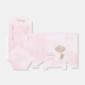 We Can Bearly Wait Pink Baby Shower Thank You Bedankdoosjes (Uitgevouwen)