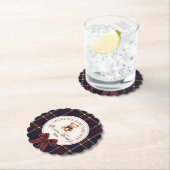 We can bearly wait Plaid teddy bear Baby Shower Kartonnen Onderzetters (Insitu)