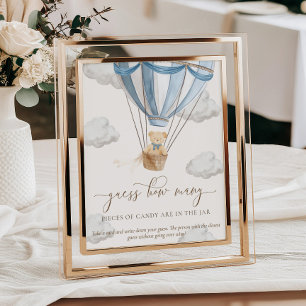 We Can Bearly Wait Raad Hoeveel Baby Shower Spel Poster