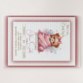 We Can Bearly Wait Roze Baby Shower Legpuzzel (Horizontaal)