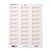 We Can Bearly Wait Roze Gingham beer Terug Etiket (Full Sheet)