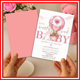We Can Bearly Wait Roze Meisje Baby Borrel Kaart