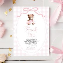 We Can Bearly Wait Roze Teddybeer Babyshower