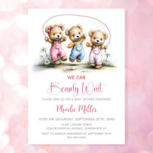 We Can Bearly Wait Schattig Meisje Teddys