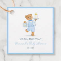 We Can Bearly Wait Schattige Blauwe Teddy Jongens 