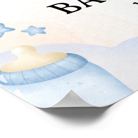 We can Bearly wait - Teddy Bear Baby Shower Boy Poster (Hoek)