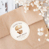 We Can Bearly Wait Teddy Bear Baby Shower Favor Ronde Sticker