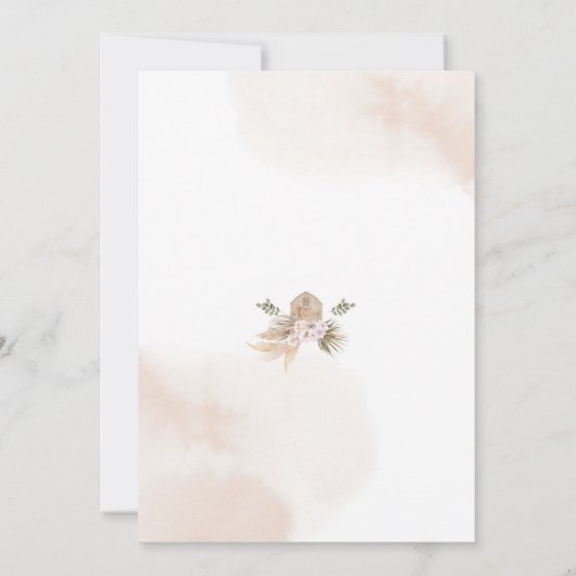 We Can Bearly Wait Teddy Bear Baby Shower Kaart (Achterkant)