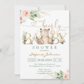 We Can Bearly Wait Teddy Bear Baby Shower Kaart (Voorkant)