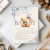 We Can Bearly Wait Teddy Bear Baby Shower Kaart