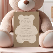 We Can Bearly Wait Teddy Bear Baby Shower Kaart