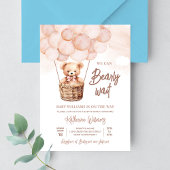 We Can Bearly Wait Teddy Bear Baby Shower Kaart