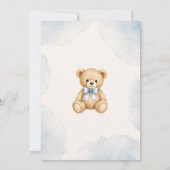 We Can Bearly Wait Teddy Bear Baby Shower Kaart (Achterkant)