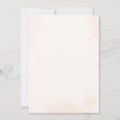 "We Can Bearly Wait! Teddy Bear Baby Shower Kaart (Achterkant)