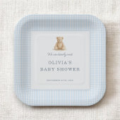 We Can Bearly Wait Teddy Bear Baby Shower Party Papieren Bordje