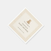 We Can Bearly Wait Teddy Bear Baby Shower Party Servet (Hoek)